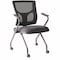 Lorell Conjure Mesh Training Chairs with Arms, Black, 2 ct LLR62019 - alternate 1